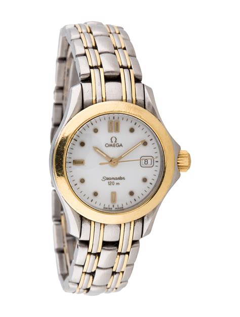 omega two tone women's watch|omega seamaster ladies dials.